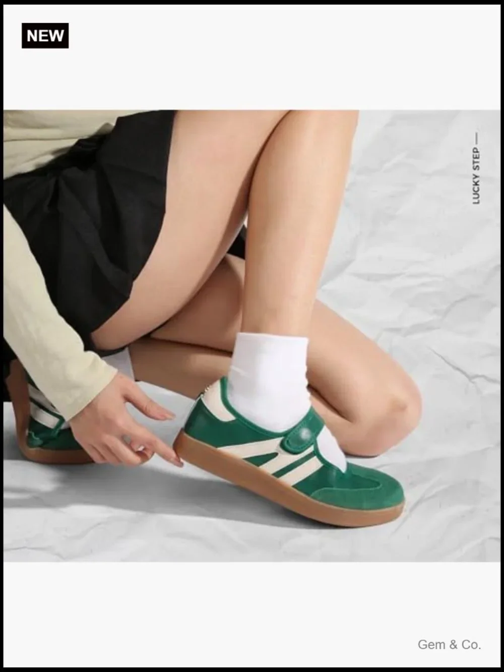 Classic Retro Fashion Sneakers Gum Thin Sole Casual Tennis Slip on Flat Loafers